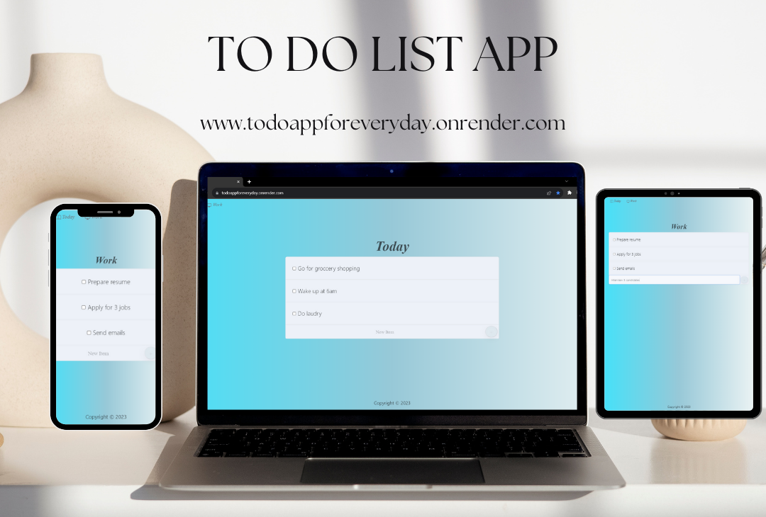 To do list app